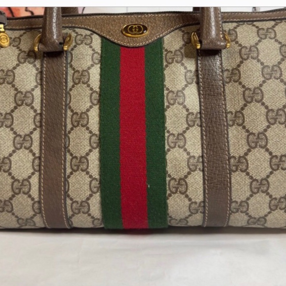 Gucci Supreme Sherry Line Mamogram Boston Bag - Picture 2 of 15